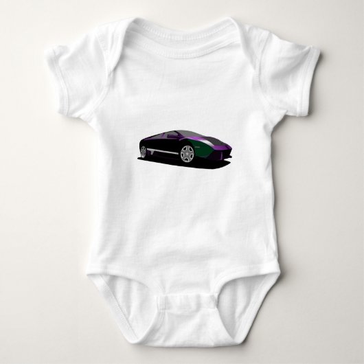 Paarse Auto Romper (Voorkant)