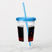 paarse autodans acryl drinkbeker (Links)