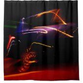 paarse autodans douchegordijn (Voorkant)