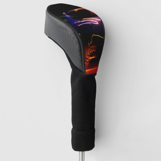 paarse autodans golfheadcover (Schuin)