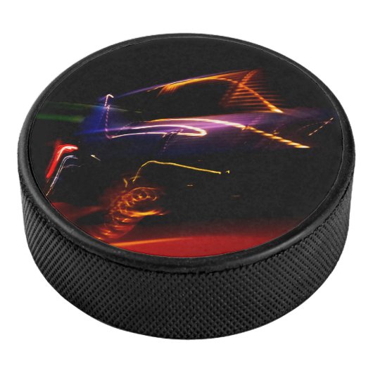 paarse autodans hockey puck (3/4)