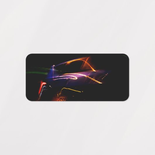 paarse autodans labels (Design 1)