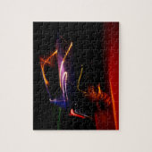 paarse autodans legpuzzel (Verticaal)