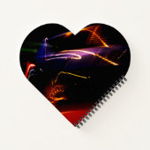 paarse autodans notitieboek (Achterkant)