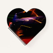 paarse autodans notitieboek (Voorkant)