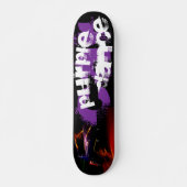 paarse autodans persoonlijk skateboard (Voorkant)