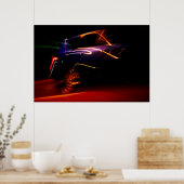 paarse autodans poster (Keuken)