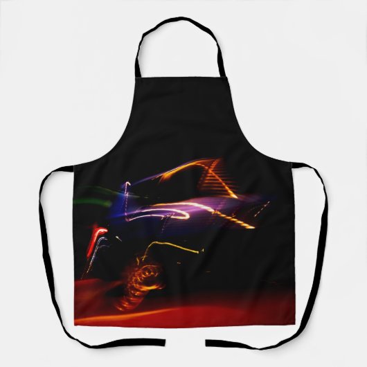 paarse autodans schort (Voorkant)