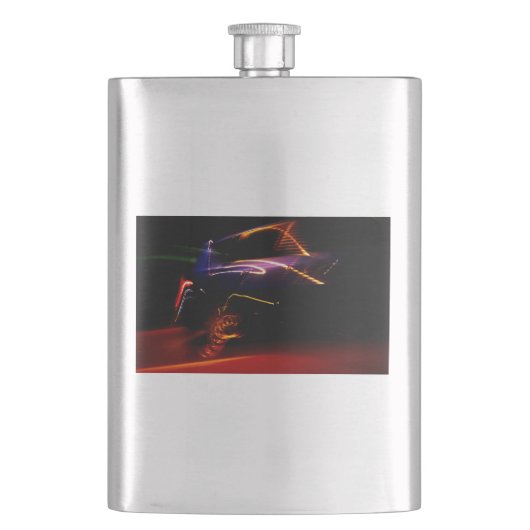 paarse autowedstrijd fles flacon (Voorkant)