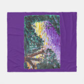 Paarse avond fleece deken (Voorkant (Horizontaal))