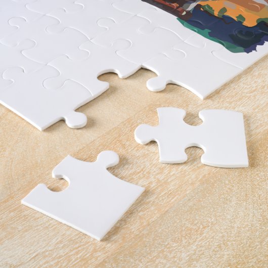 Paarse avond legpuzzel (Zijkant)