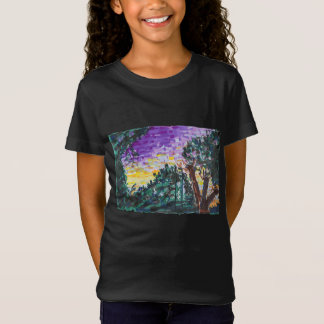 Paarse avond t-shirt