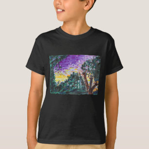 Paarse avond t-shirt