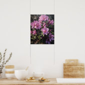 Paarse Azalea Flowers Art Print Poster (Keuken)