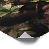 Paarse Azalea Flowers Art Print Poster (Hoek)