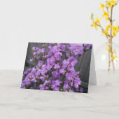 Paarse Azalea Merchandise Kaart (Gele Bloem)