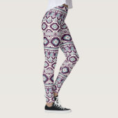 Paarse Aztec Blend Women's Leggings (Rechts)