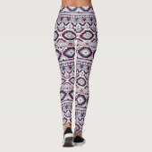 Paarse Aztec Blend Women's Leggings (Achterkant)