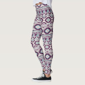 Paarse Aztec Blend Women's Leggings (Links)