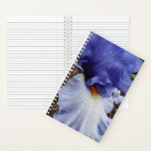 Paarse Baardiris Bloem Notebook Notitieboek (Binnen)