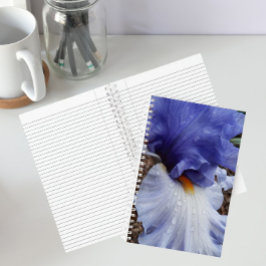 Paarse Baardiris Bloem Notebook Notitieboek