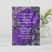 Paarse baardIris Flower Party Kaart (Staand voorkant)