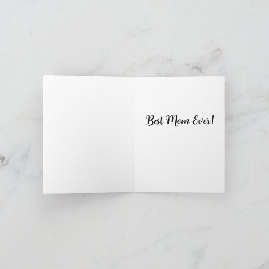 Paarse Baardiris Persoonlijke Wenskaart Kaart (Binnen)