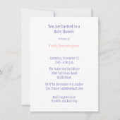 Paarse Baby dinosaurussen — Uitnodiging (Voorkant)