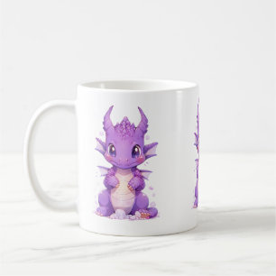Paarse Baby Dragon Koffiemok