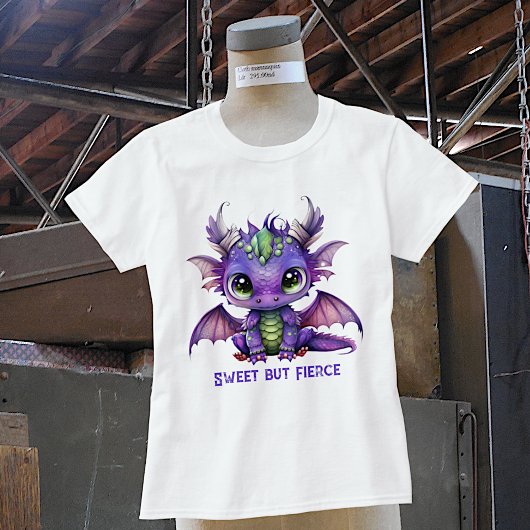 Paarse Baby Dragon T-shirt