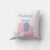 Paarse Baby Elephant Persoonlijke Kussens (Achterkant)