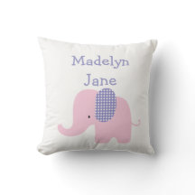 Paarse Baby Elephant Persoonlijke Kussens