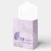  Paarse Baby- en vervoerstootdozen Bedankdoosjes (Geopend)