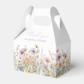 Paarse Baby in bloei Wildflower Baby shower Gable Bedankdoosjes (Voorkant Zijde)