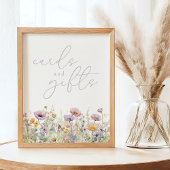 Paarse Baby in Bloom Wildflower Kaarten & Cadeaubo Poster