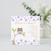 Paarse Baby Kaart (Staand voorkant)