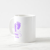 Paarse Baby Laden Koffiemok (Voorkant links)