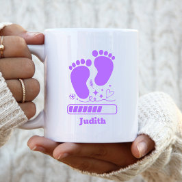Paarse Baby Laden Koffiemok
