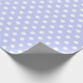 Paarse Baby Meisje Polkadots Modern Baby shower Cadeaupapier (Hoek)