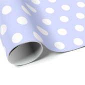 Paarse Baby Meisje Polkadots Modern Baby shower Cadeaupapier (Rol Hoek)
