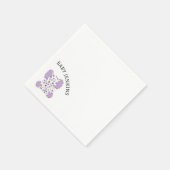 Paarse Baby olifant Servet (Hoek)