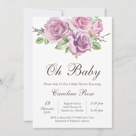 Paarse babyvoeding, Paarse ventilator Kaart (Voorkant)