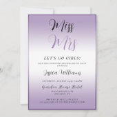 Paarse Bachelorette Kaart (Voorkant)