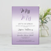 Paarse Bachelorette Kaart (Staand voorkant)