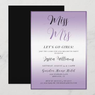 Paarse Bachelorette Kaart