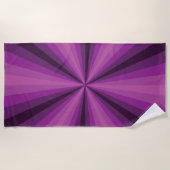 Paarse badhanddoek met optische illusie (Voorkant)