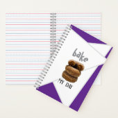 Paarse bak mijn dag spiraal Notitieboek (Binnen)