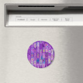 Paarse baksteenmagneet magneet (Insitu (Vaatwasser))