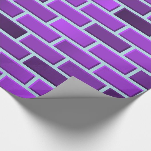 Paarse bakstenen cadeaupapier (Hoek)