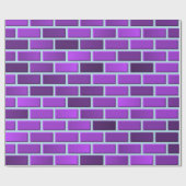 Paarse bakstenen cadeaupapier (Vlak)